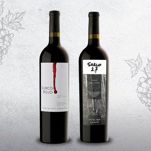 Colección Surco Experiencia al doble: 2 botellas de Surco Rojo + 2 botellas de Surco 2,7